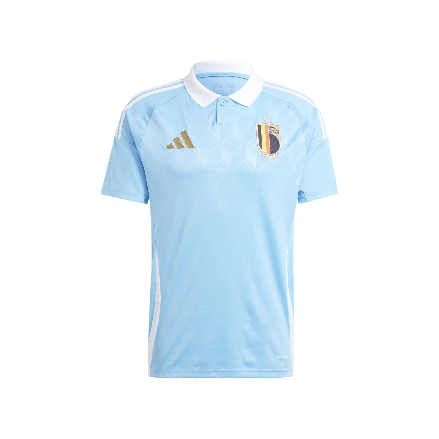 Belgium away kit for FIFA World Cup 2026 — light blue and cream Adidas shirt