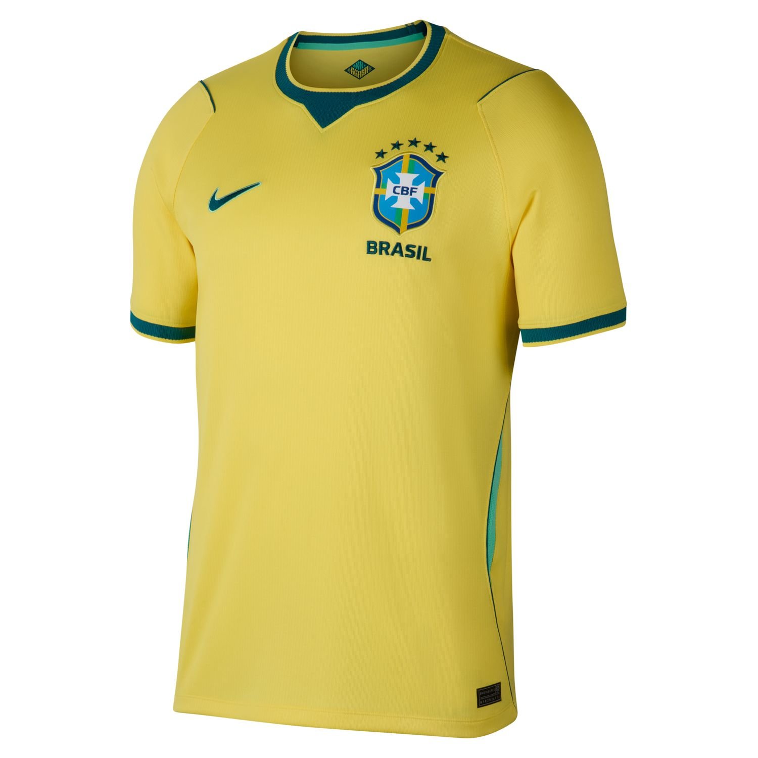 Brazil home kit for FIFA World Cup 2026 — yellow and green Nike shirt