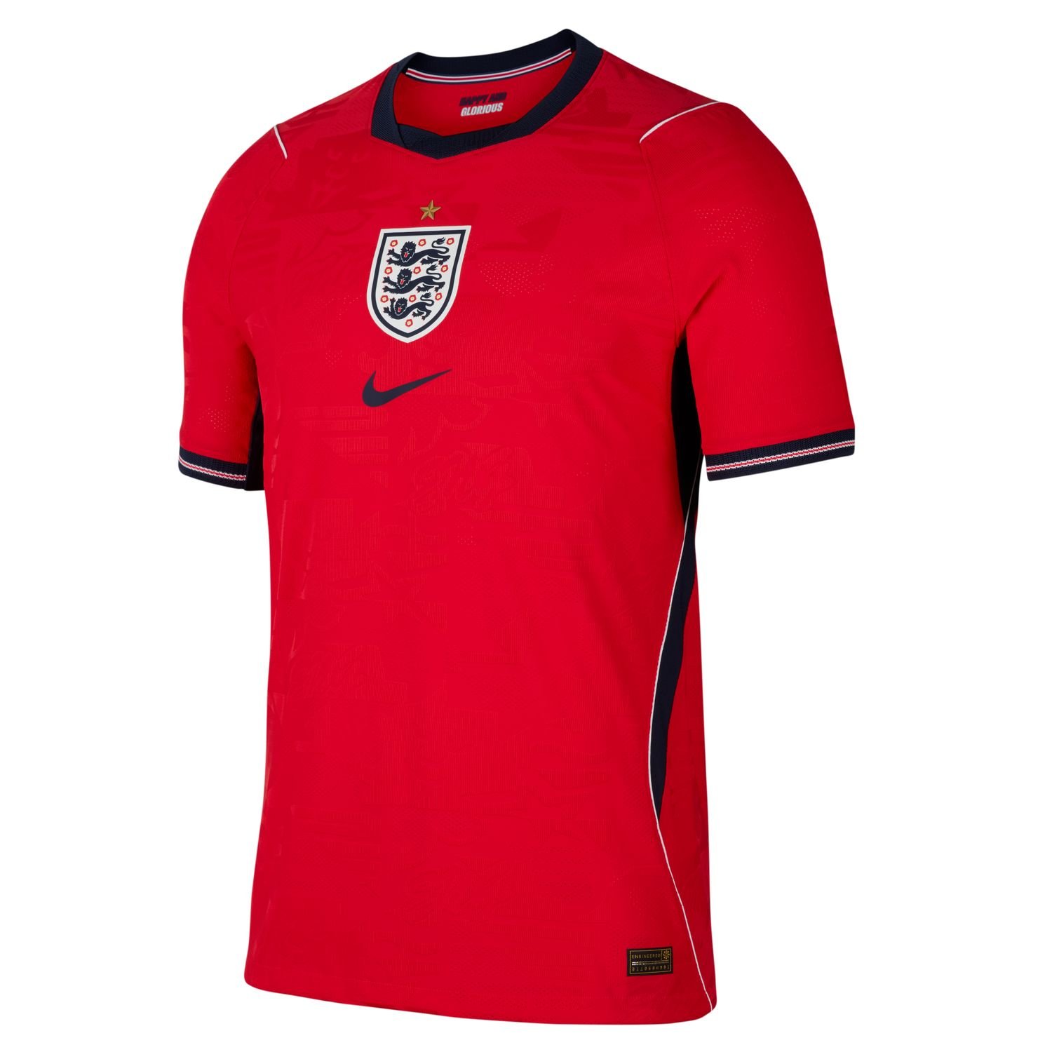 England away kit for FIFA World Cup 2026 — red Nike shirt