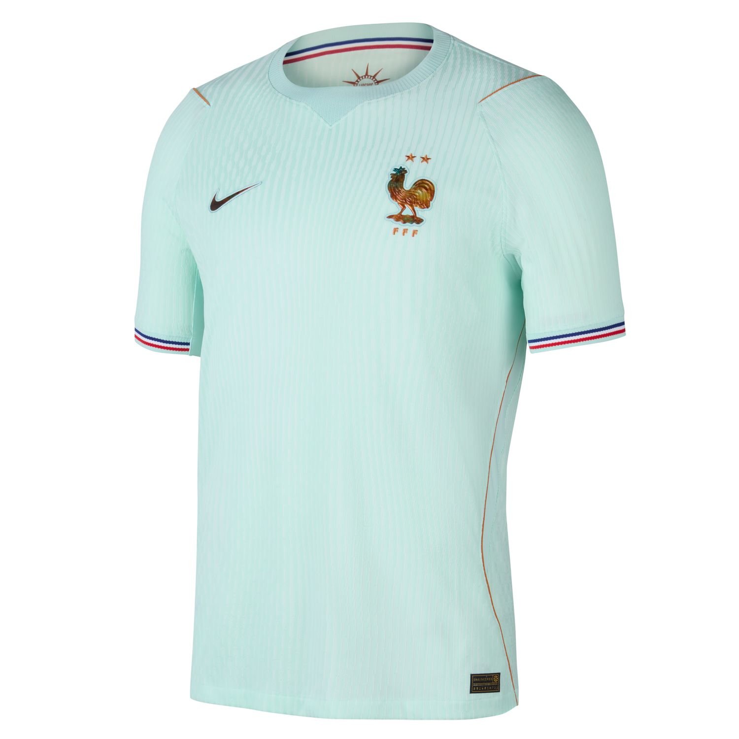France away kit for FIFA World Cup 2026 — white with blue and red accents Nike shirt