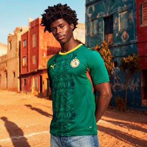 Senegal away kit for FIFA World Cup 2026 — green Puma shirt