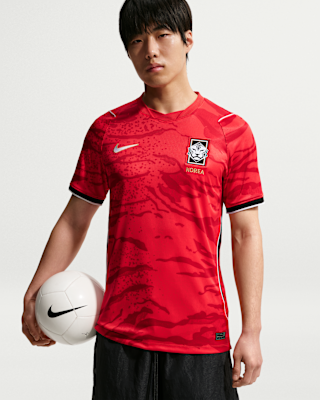South Korea home kit for FIFA World Cup 2026 — red Nike shirt