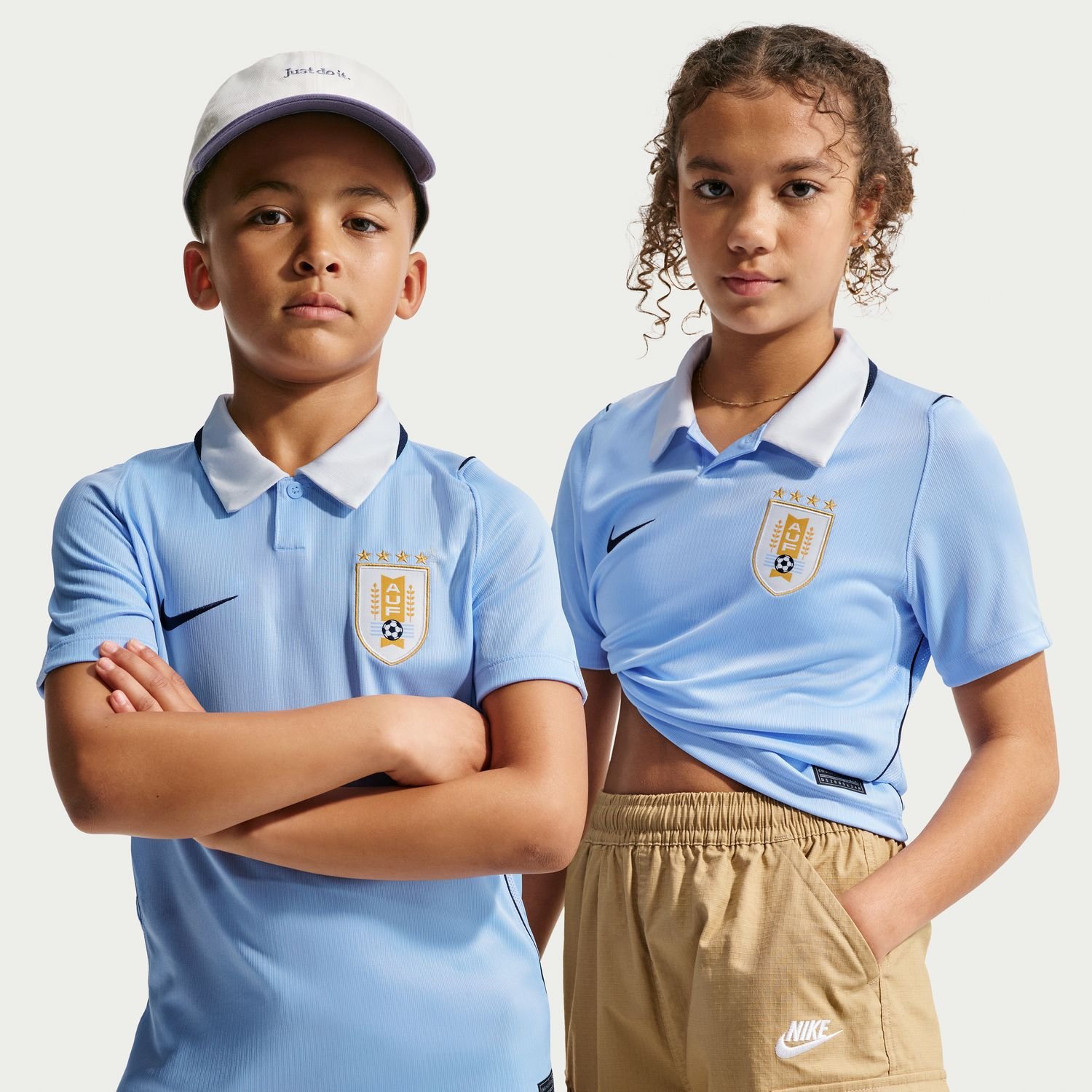 Uruguay away kit for FIFA World Cup 2026 — light sky blue with white details Nike shirt