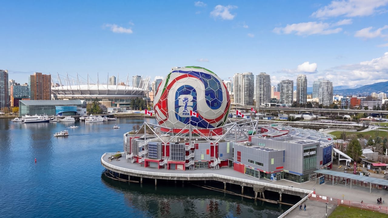 Vancouver Science World Dome Becomes Giant World Cup Ball