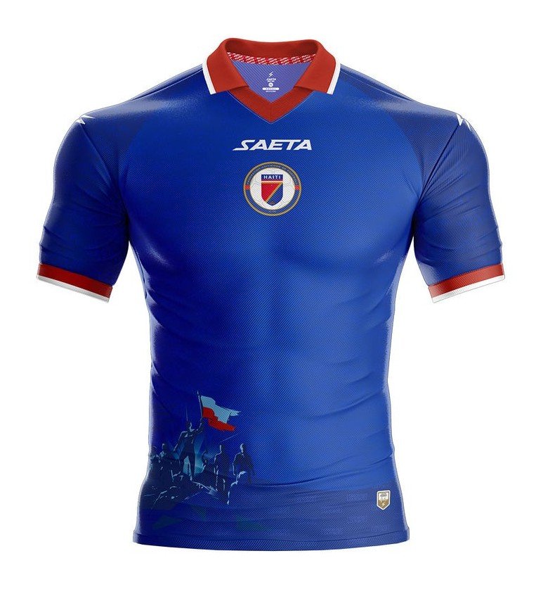 Haiti home kit for FIFA World Cup 2026 — blue and red