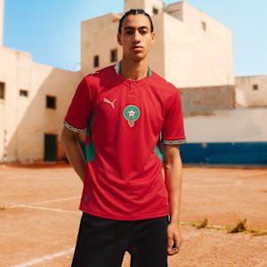 Morocco home kit for FIFA World Cup 2026 — red and green
