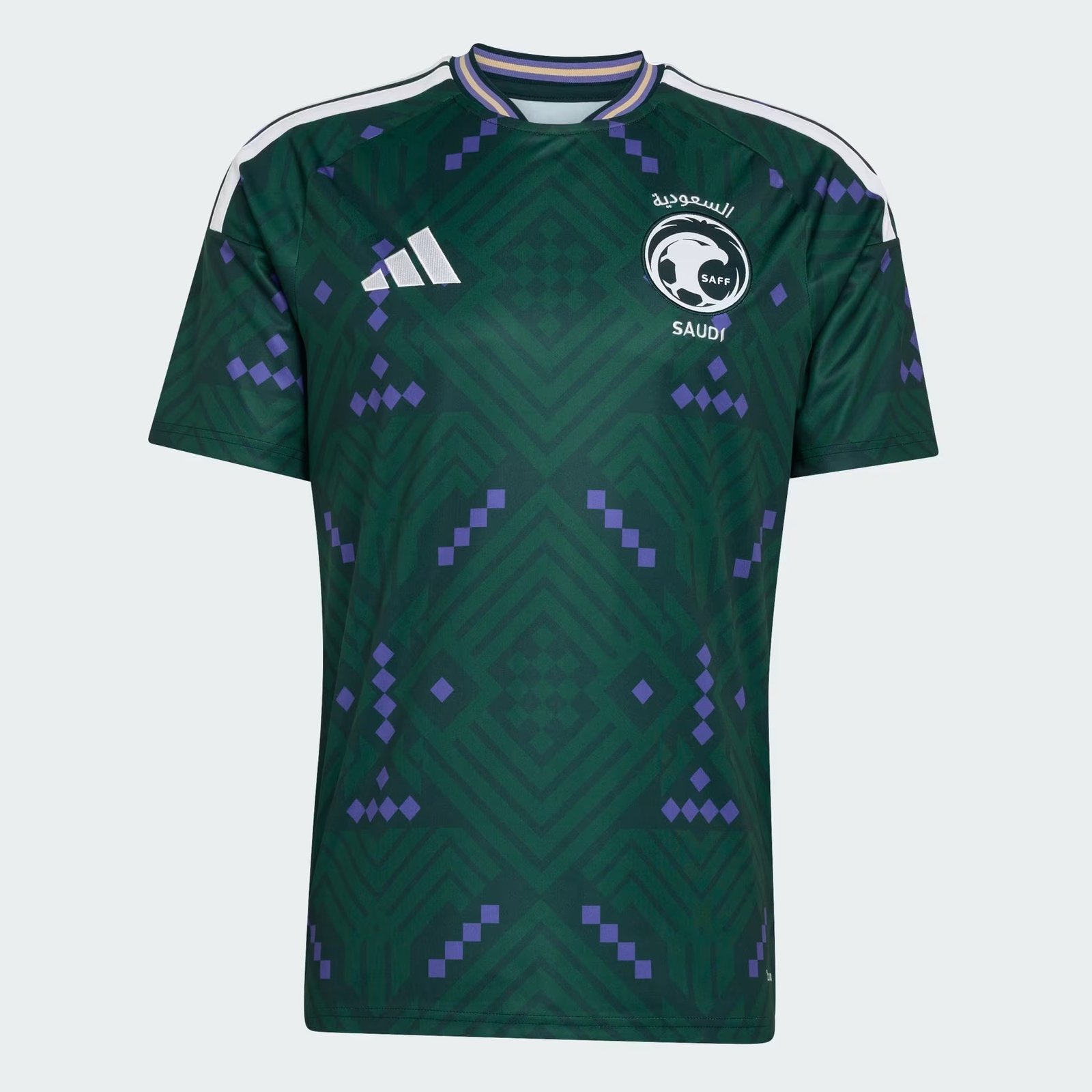Saudi Arabia home kit for FIFA World Cup 2026 — white and green