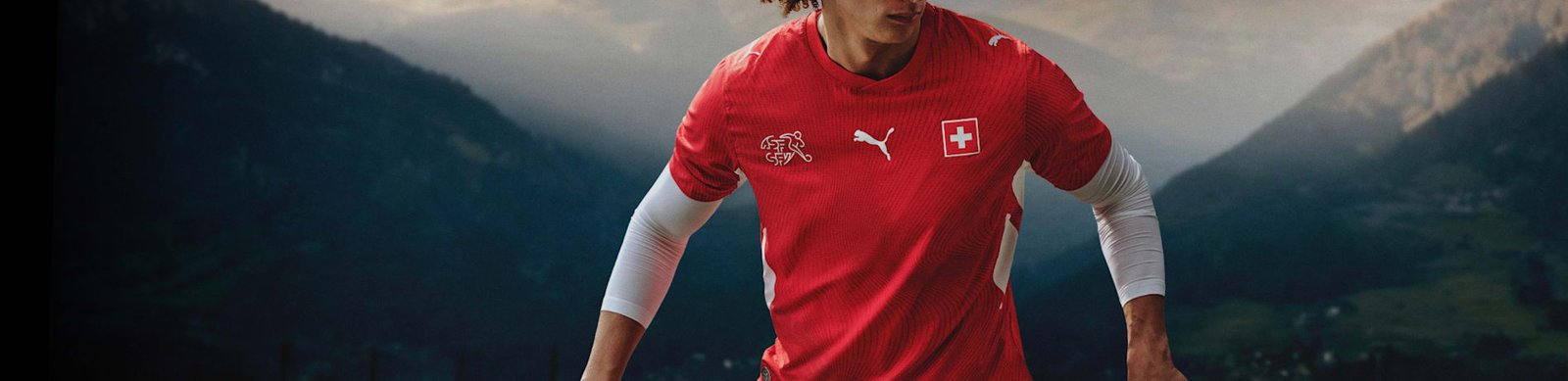 Switzerland home kit for FIFA World Cup 2026 — red and white