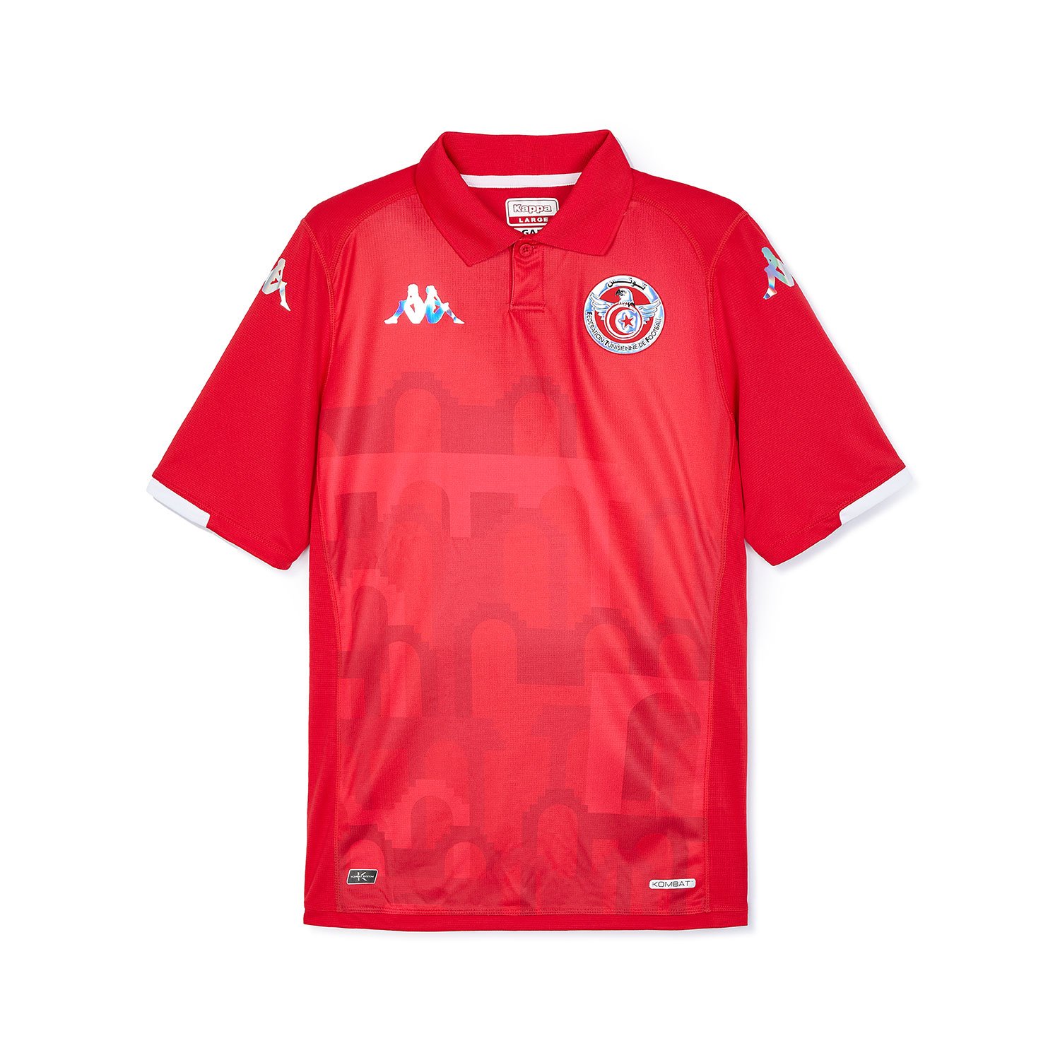 Tunisia home kit for FIFA World Cup 2026 — red and white