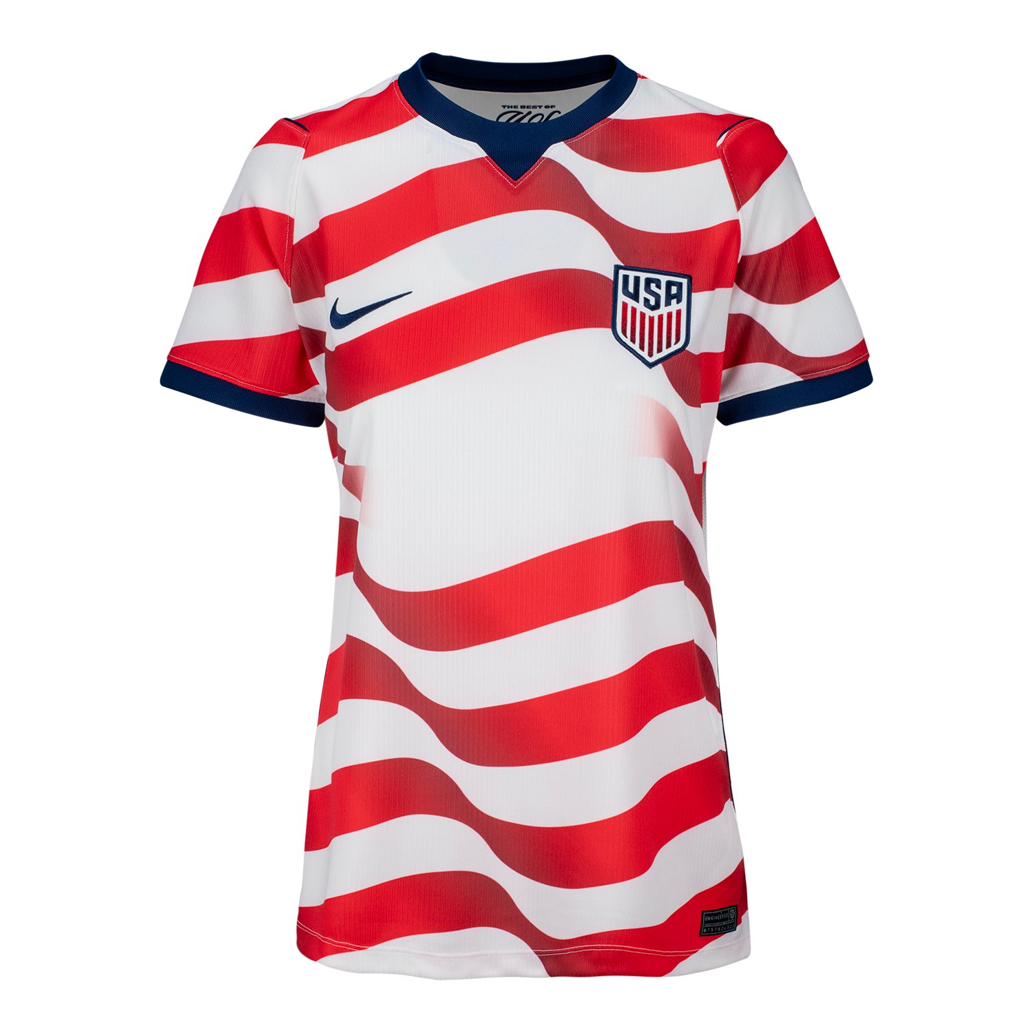 USA home kit for FIFA World Cup 2026 — white, blue, and red accents